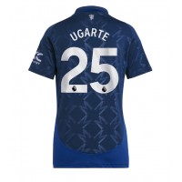 Maglia Calcio Manchester United Manuel Ugarte #25 Seconda Divisa Donna 2024-25 Manica Corta